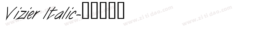 Vizier Italic字体转换